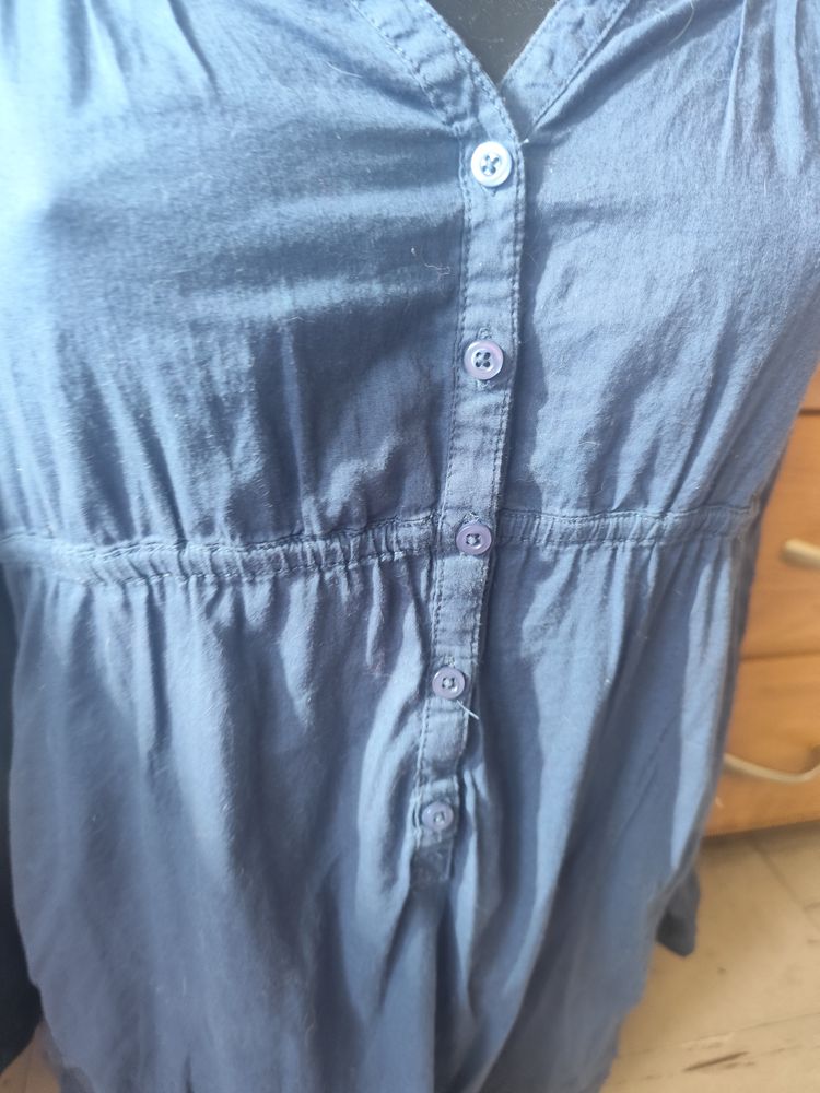 Nkd Outfit Fashion Blue Long Sleeve Blouse imagen 2