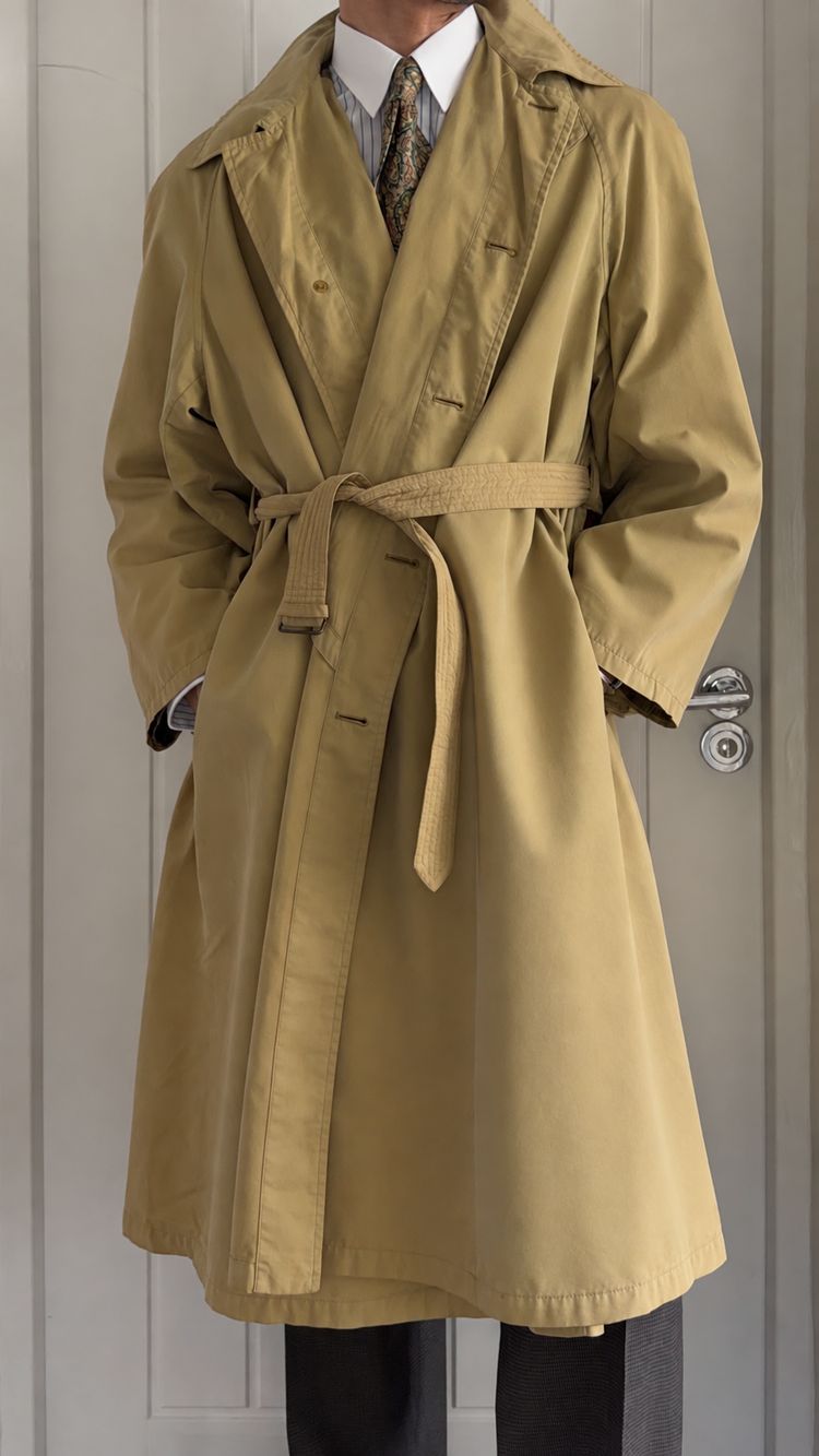 Giorgio Armani Black Label 1990s Belted Coat - Size M image 8