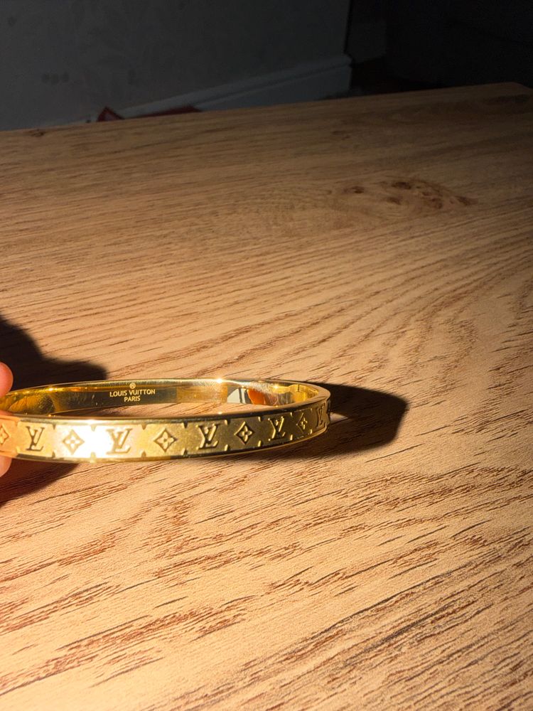 Louis Vuitton Gold Bangle Bracelet