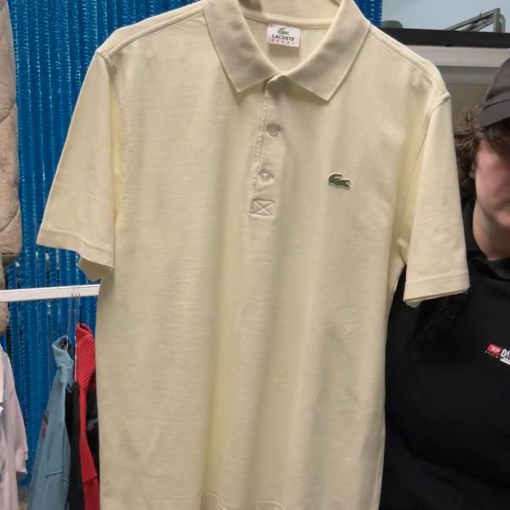 Polo Polo Lacoste giallo pallido imagen del producto