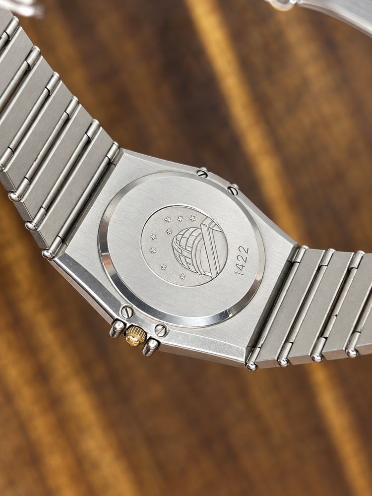 Vintage Omega Constellation Chronometer Quartz Stainless Steel Watch – Roman Numeral Dial image 3