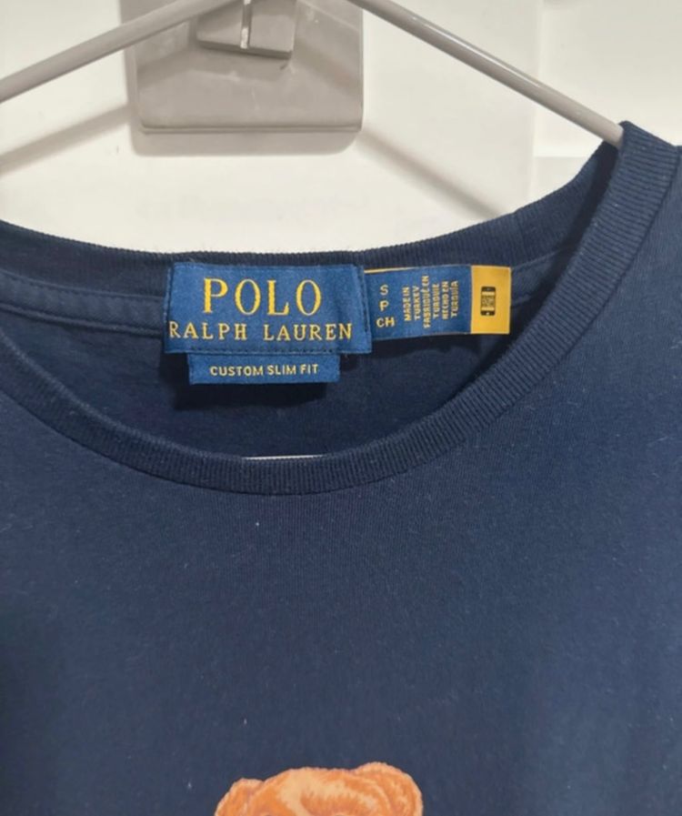 Polo Ralph Lauren Navy Blue T-Shirt With Bear Graphic 3