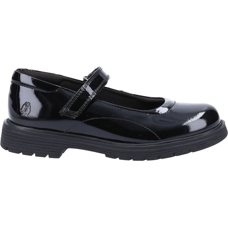 Hush Puppies Tally Senior Patent School Shoe 5