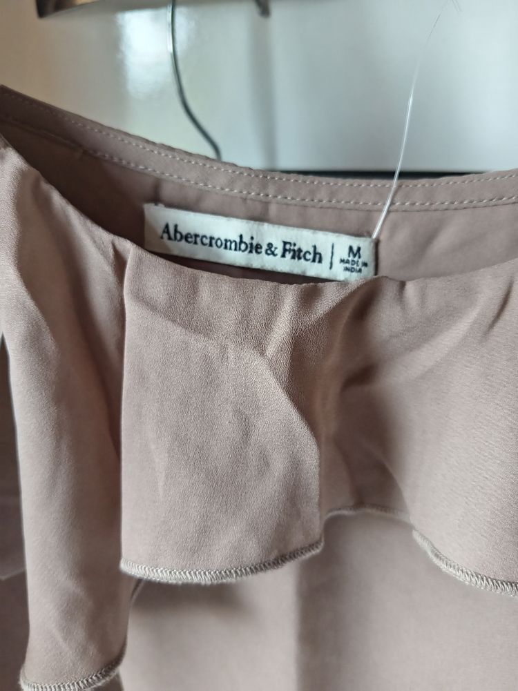 Abercrombie & Fitch Women'S Beige Ruffle Top image 2