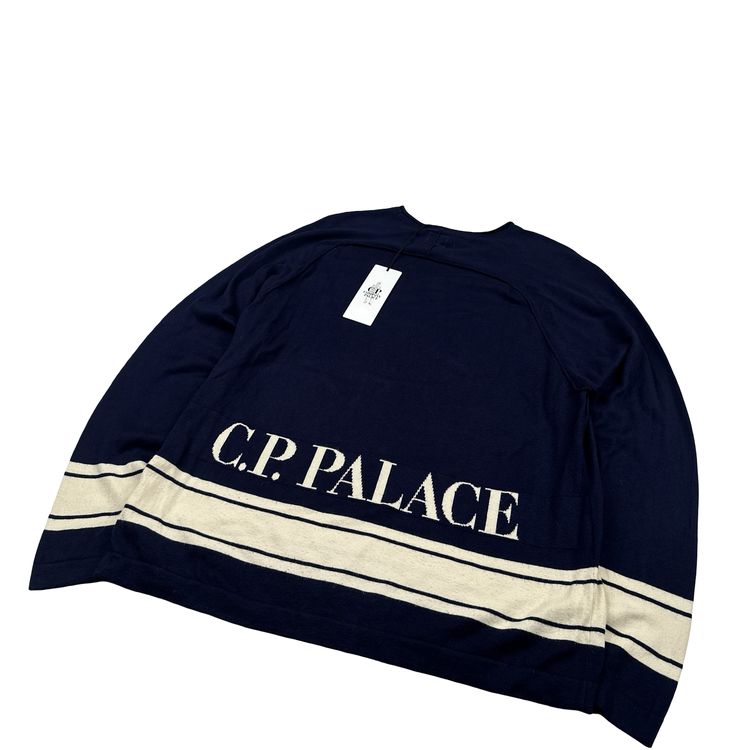 CP Company x Palace Navy Lightweight Spellout Knit - Large image 2