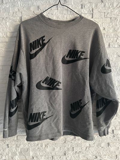 Nike Grey Sweatshirt With Black Logos