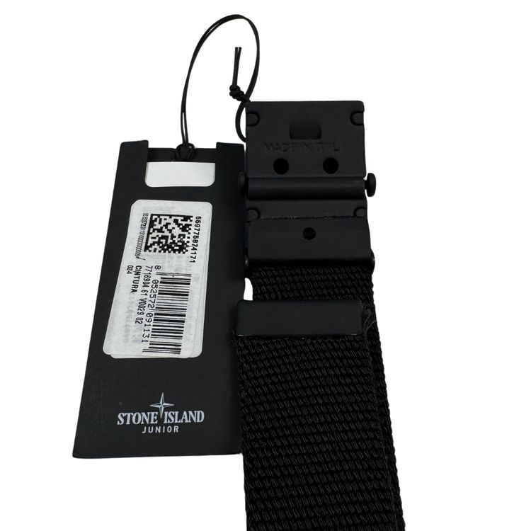 Cinturón Stone Island Junior negro - talla 85 cm image 2