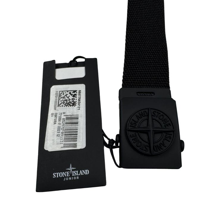 Cinturón Stone Island Junior negro - talla 85 cm image 3