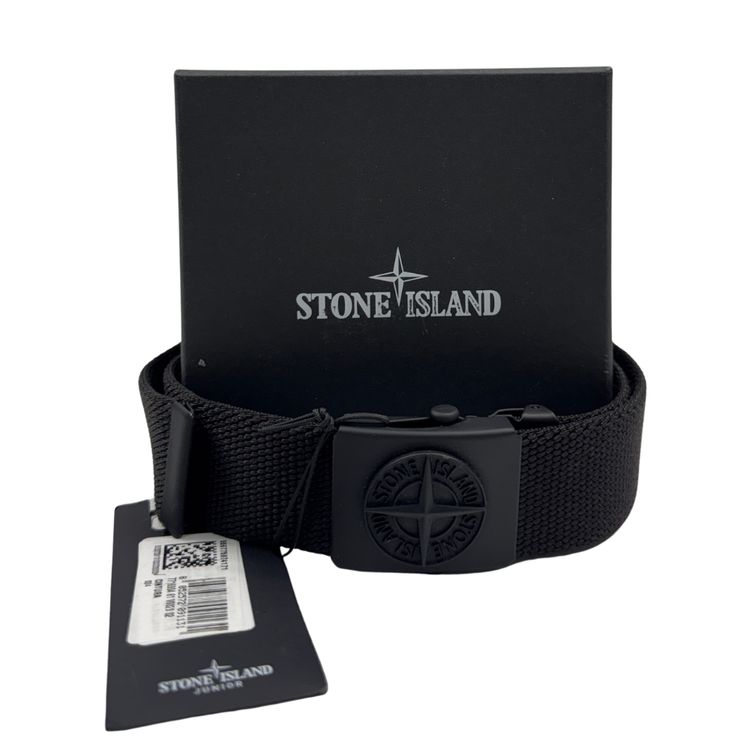Cinturón Stone Island Junior negro - talla 85 cm image 1