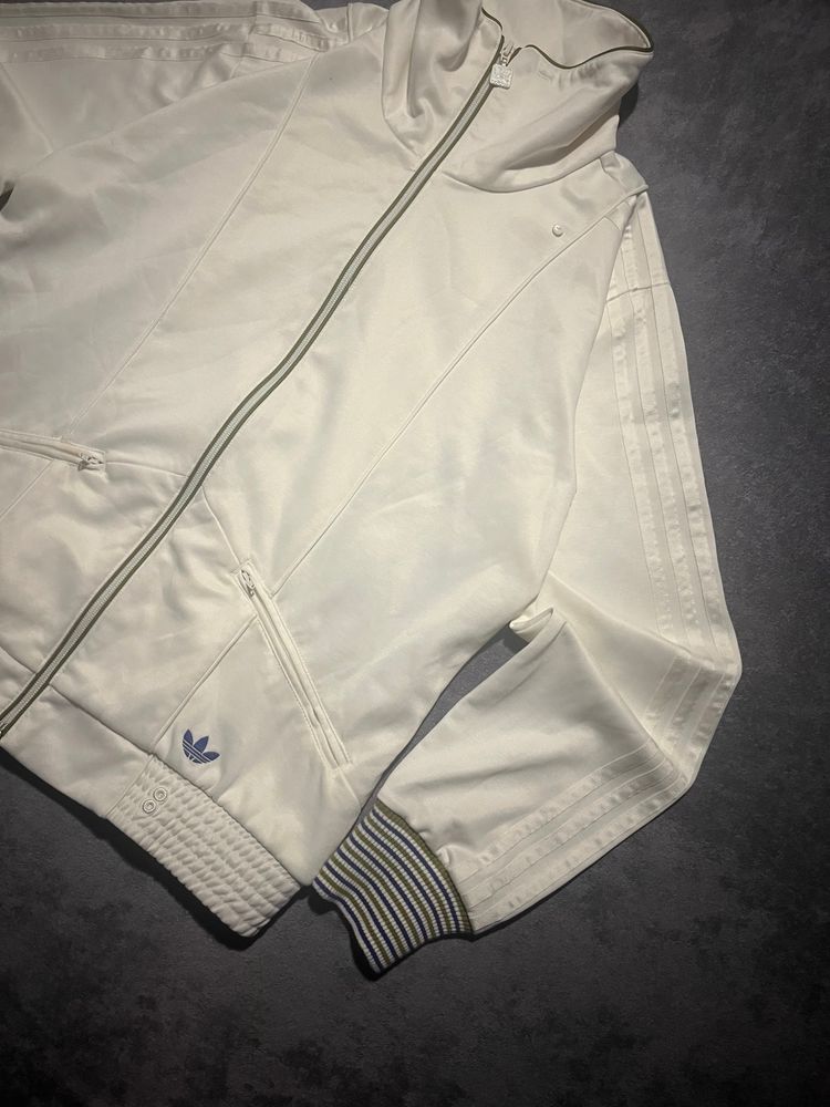 Adidas White Track Jacket image 3