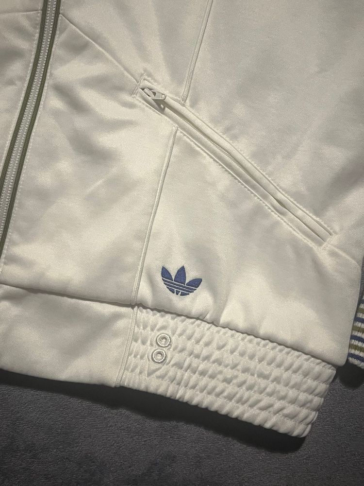 Adidas White Track Jacket image 4