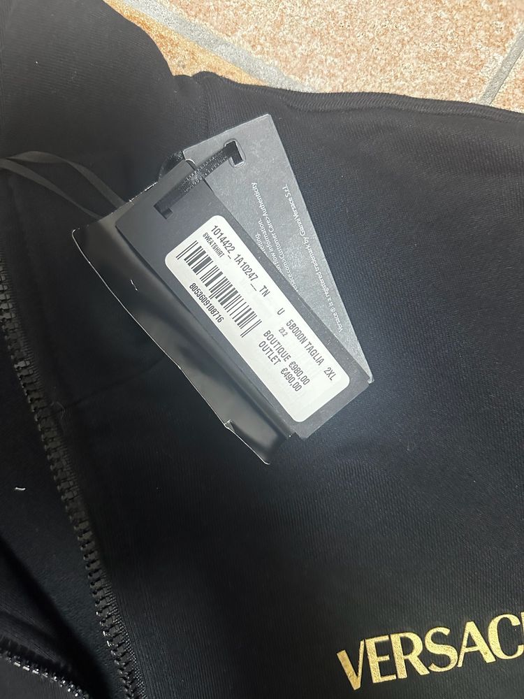 Versace Black Zip-Up Jacket image 5