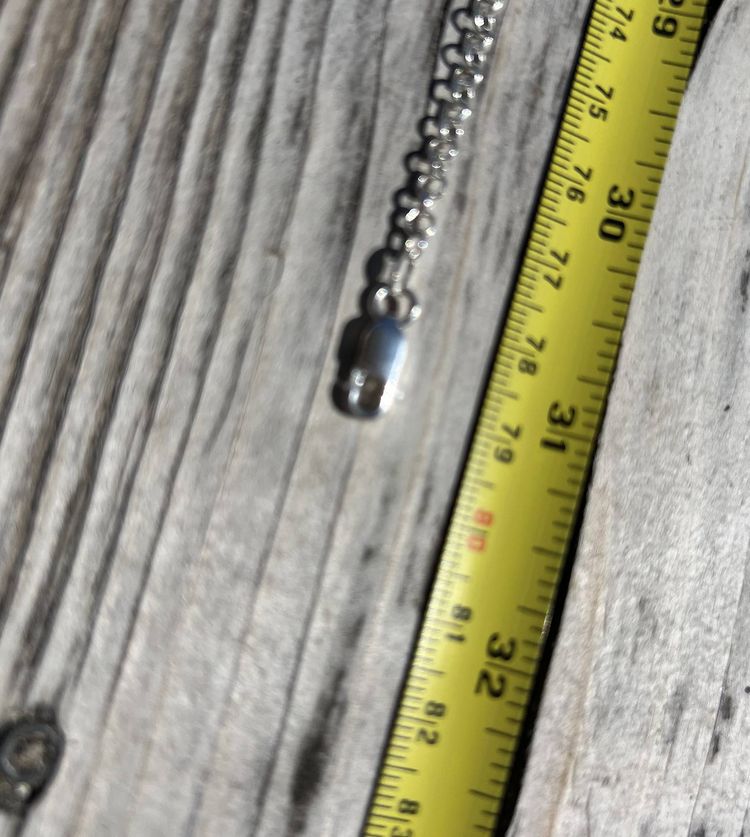 Vintage Sterling Silver Rope Chain Necklace | 31 Inch Long Chain | 6.3g | Unisex Jewellery 4