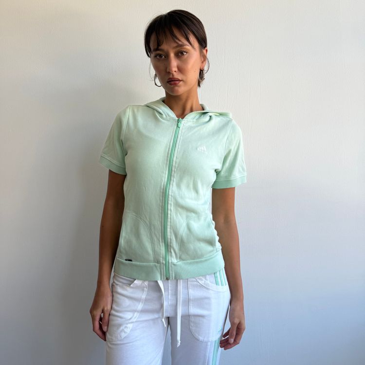 Immagine di White + mint Adidas flared yoga set - Size M 5