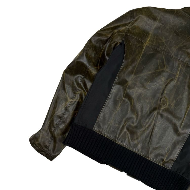 Hugo Boss Brown PU Leather Oldster Biker Jacket - XL (54) image 13