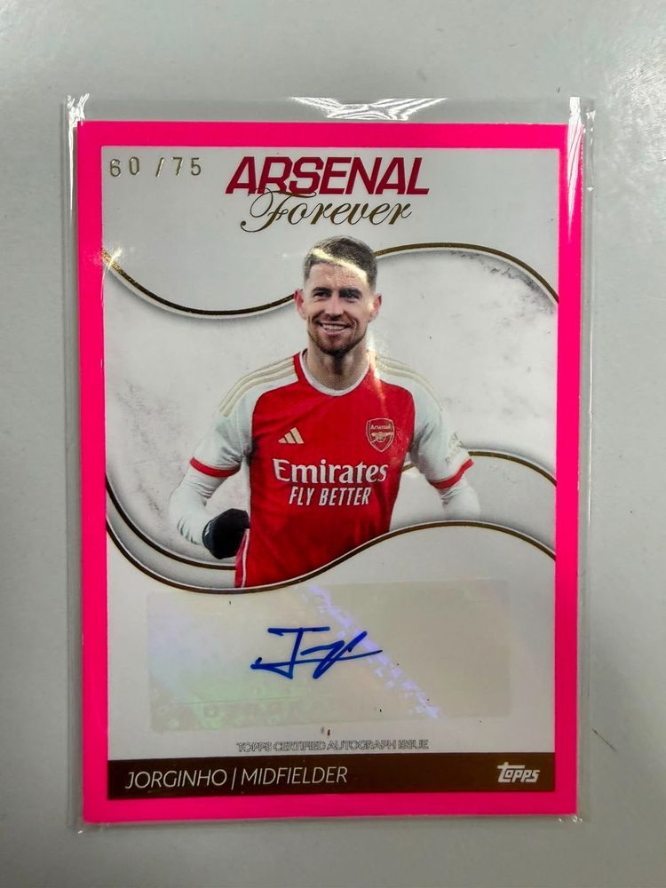 Topps Arsenal Forever Jorginho Midfielder Autograph Card imagen del producto