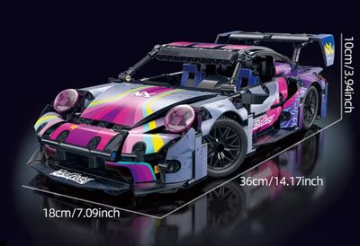 1:14 scale Porsche gt-3 brick set 1020+ piece