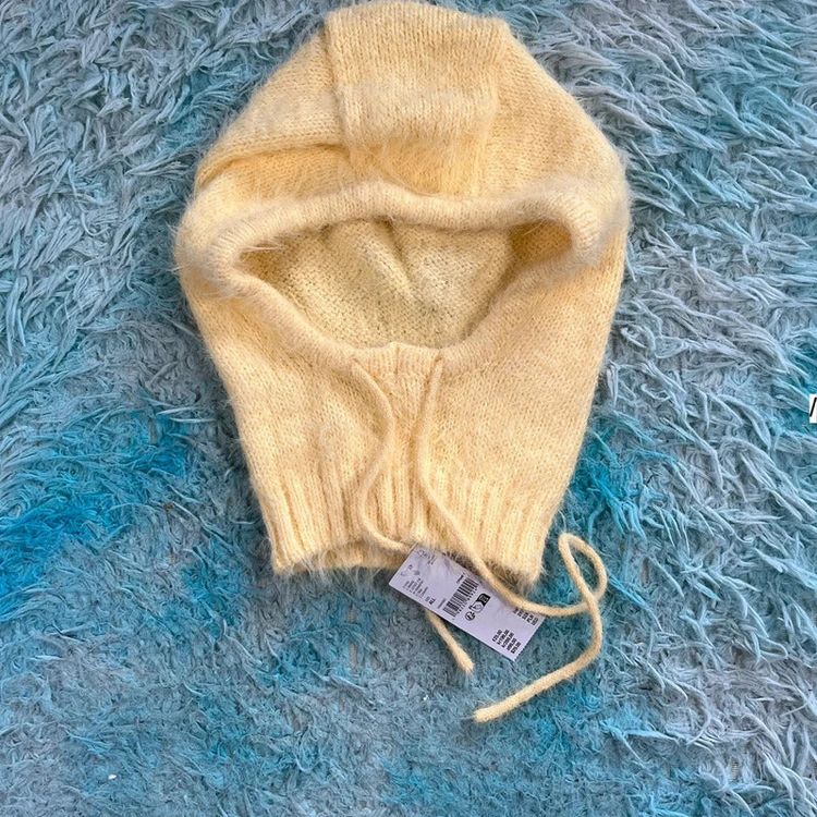 Yellow Urban Outfitters Loose Knitted Hood