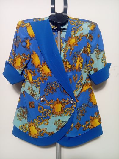 Blue Patterned Blazer
