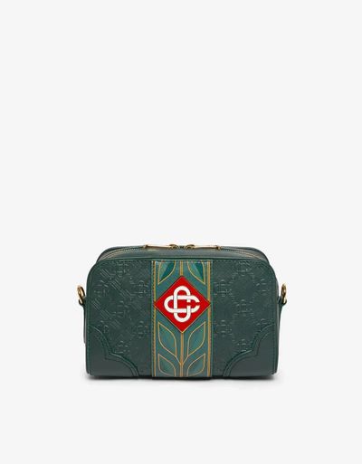 Casablanca Green Monogram Crossbody Bag 1