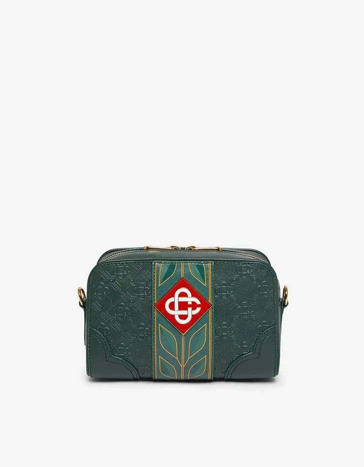Casablanca Green Monogram Crossbody Bag