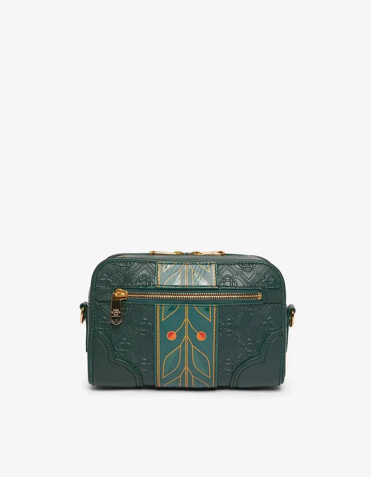 Casablanca Green Monogram Crossbody Bag 2