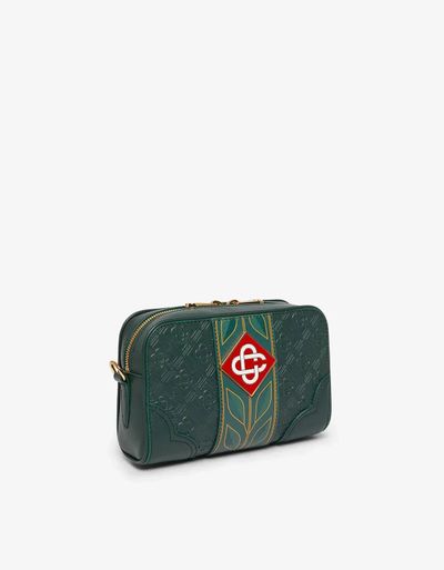 Casablanca Green Monogram Crossbody Bag 3