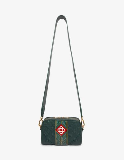 Casablanca Green Monogram Crossbody Bag 4