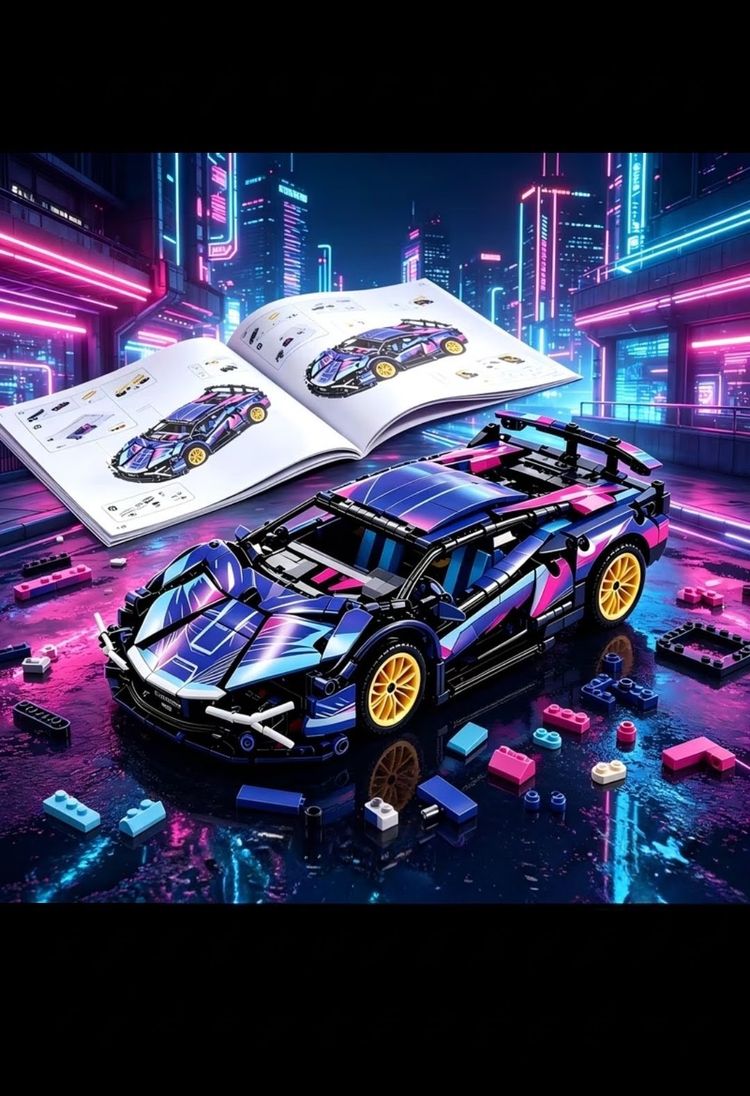 Toy Car Building Blocks Set