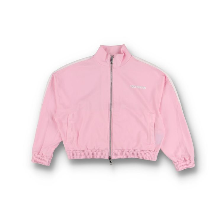 Cole Buxton Pink Tape Logo Oversized Track Jacket image 1
