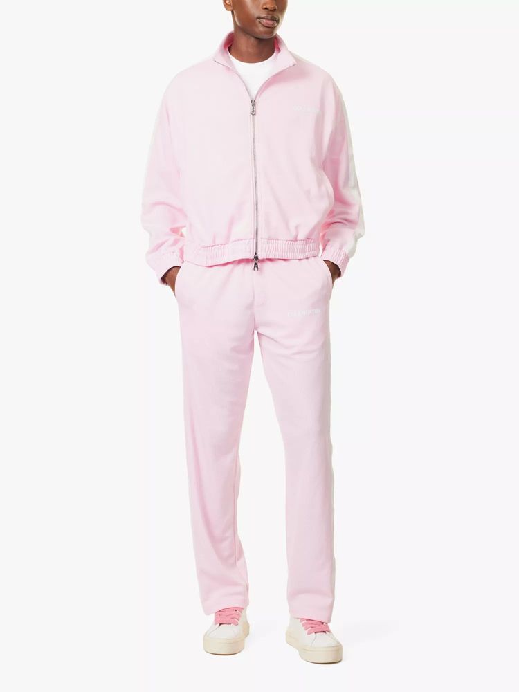 Cole Buxton Pink Tape Logo Oversized Track Jacket image 3