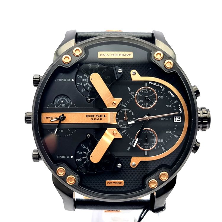 Diesel Diesel DZ7350 Leather Strap With Black Dial Men's Watch product image