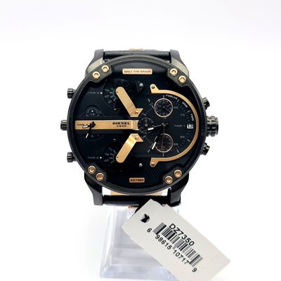 Diesel DZ7350 Leather Strap With Black Dial Men's Watch 6
