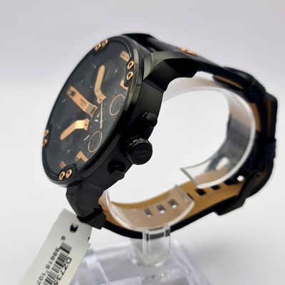 Diesel DZ7350 Leather Strap With Black Dial Men's Watch 4