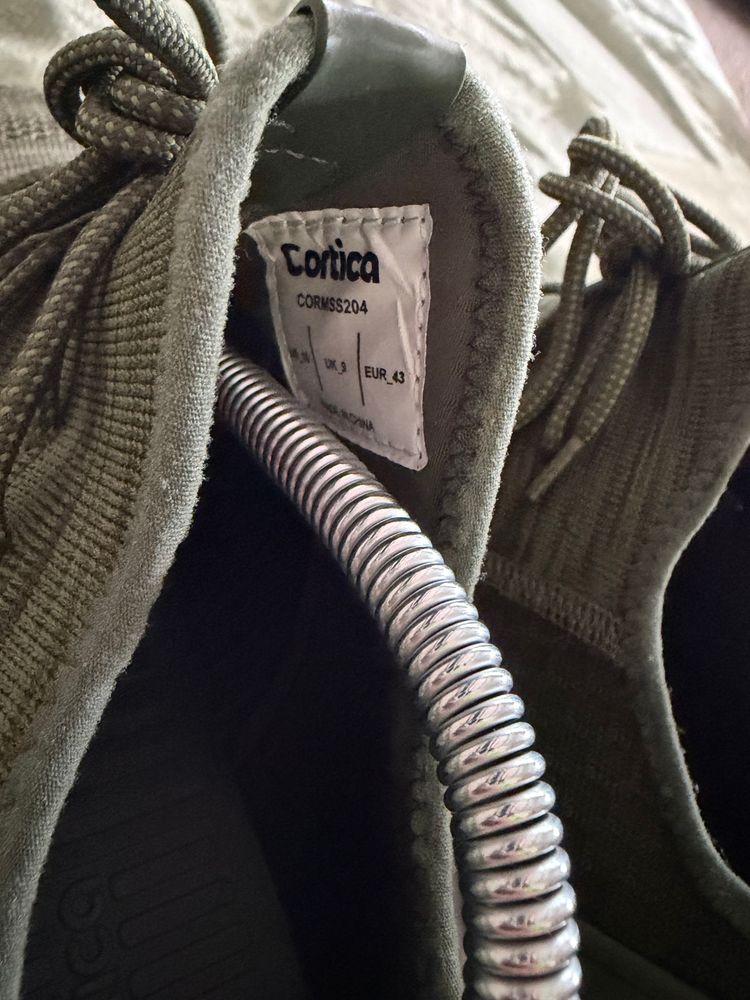 Cortica Men’s Olive Green Knit Trainers UK 9 EU 43 Lightweight Sneakers image 7