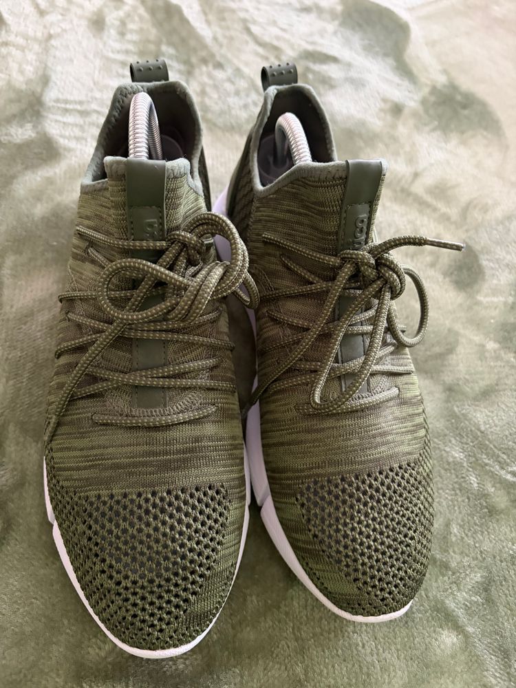 Cortica Men’s Olive Green Knit Trainers UK 9 EU 43 Lightweight Sneakers image 4