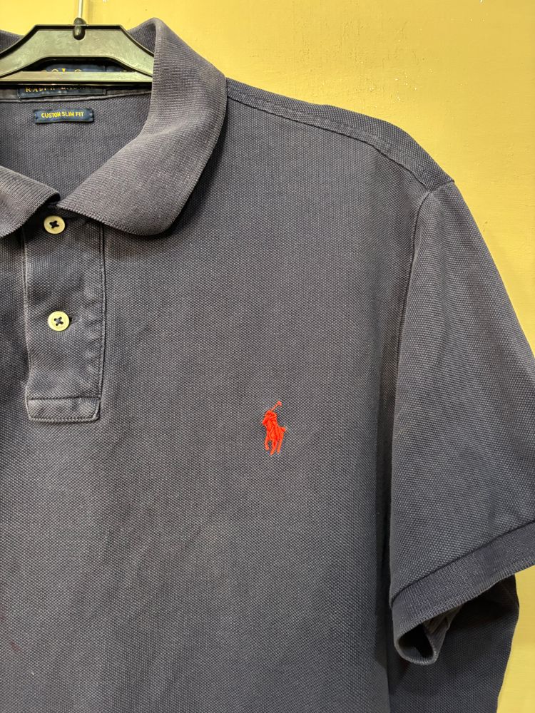 Polo Ralph Lauren Navy Blue Polo Shirt image 2