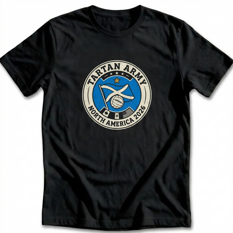 World Cup 2026 Tartan Football T-Shirt US