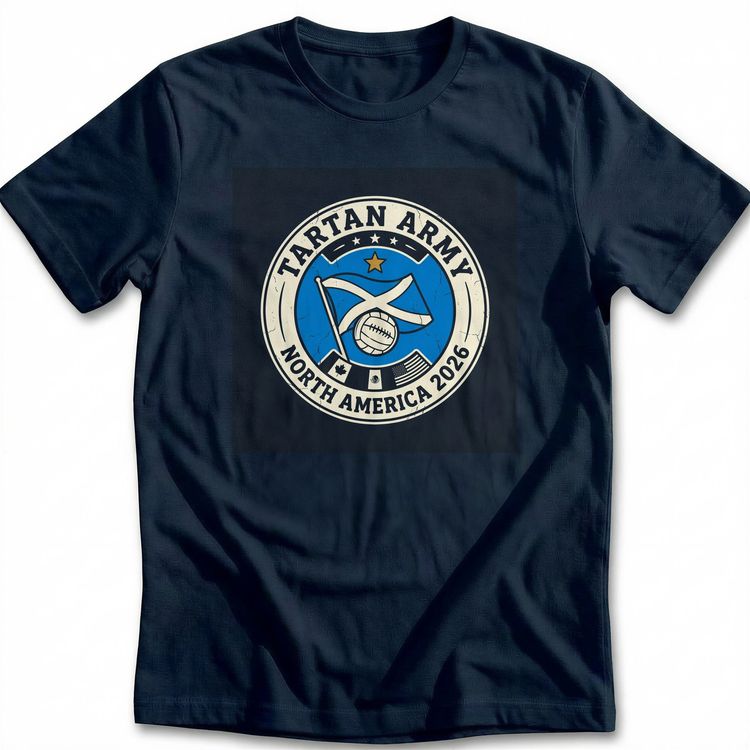 World Cup 2026 Tartan Football T-Shirt US 2