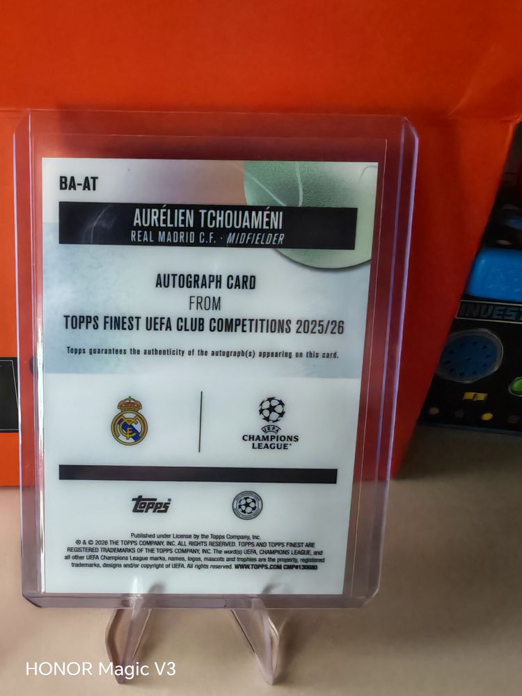 Topps Finest Uefa Club Competitions 2025/26 Autograph Card 2