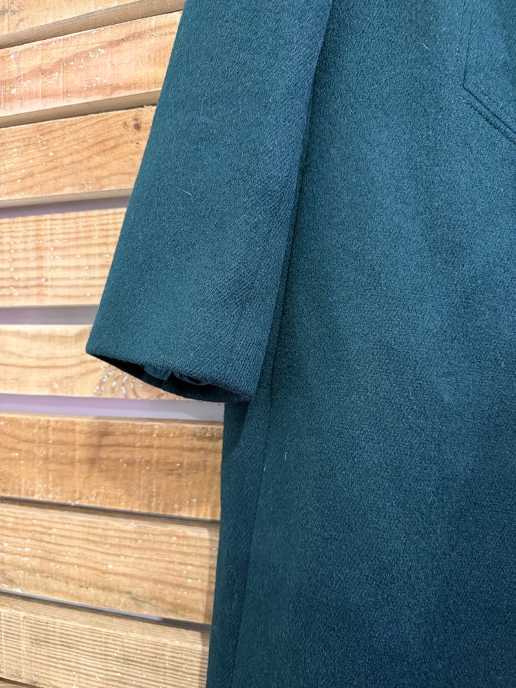 Vintage 60s Wool double breasted Pea Coat. Teal. Free sizing. image 3