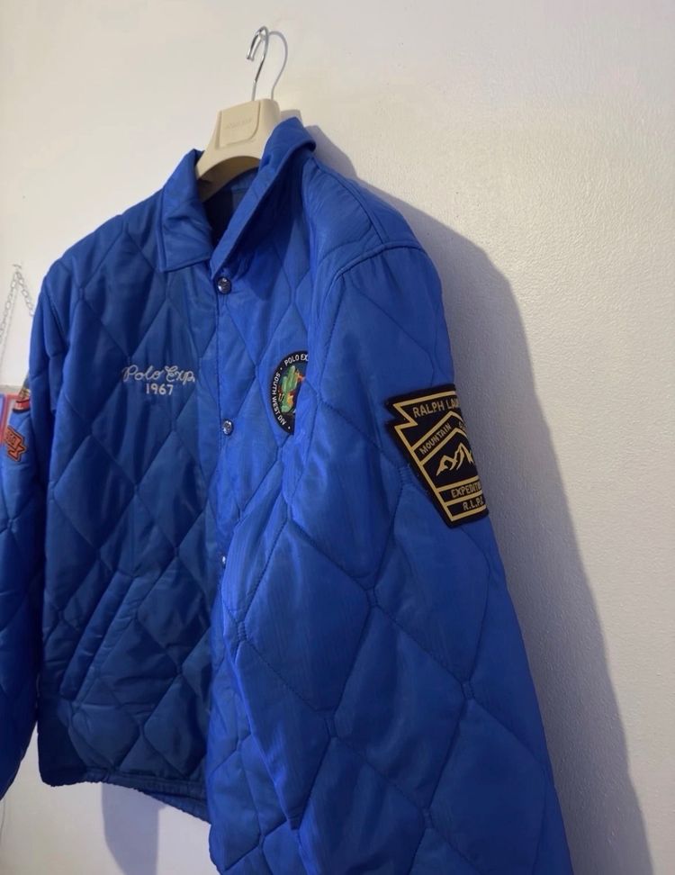 NWT POLO RALPH LAUREN Southwest Expedition Size XL Blue Quilted Coach Jacket 2