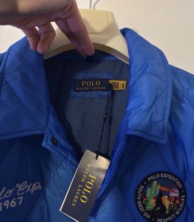 NWT POLO RALPH LAUREN Southwest Expedition Size XL Blue Quilted Coach Jacket 4