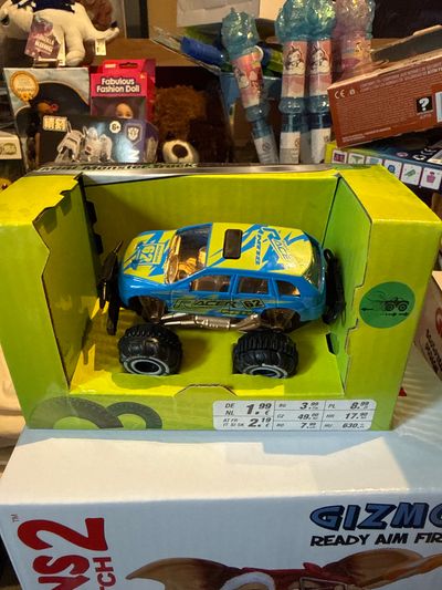 Blue And Yellow Remote Control Monster Truck Toy