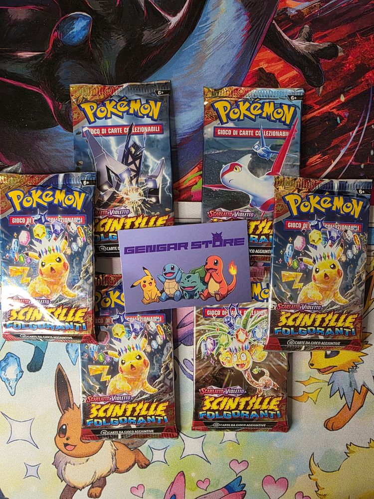 1 Bustina pokemon italiano scintille folgoranti 