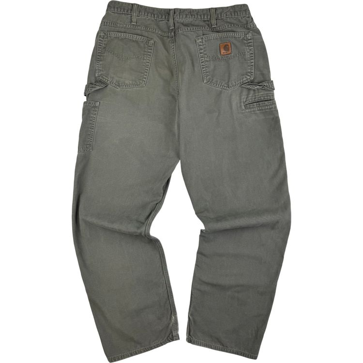Carhartt Carpenter Loose Fit Workwear Trousers Green imagen 1