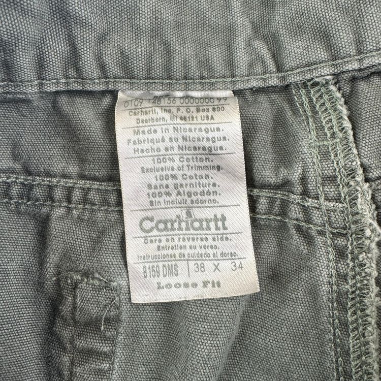 Carhartt Carpenter Loose Fit Workwear Trousers Green imagen 12