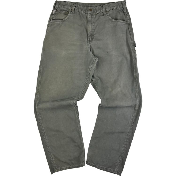 Carhartt Carpenter Loose Fit Workwear Trousers Green imagen 2