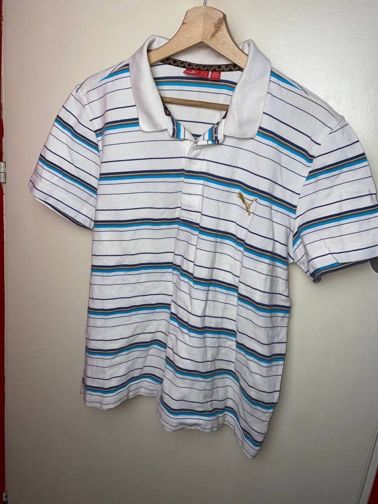 Puma striped polo shirt L image 1