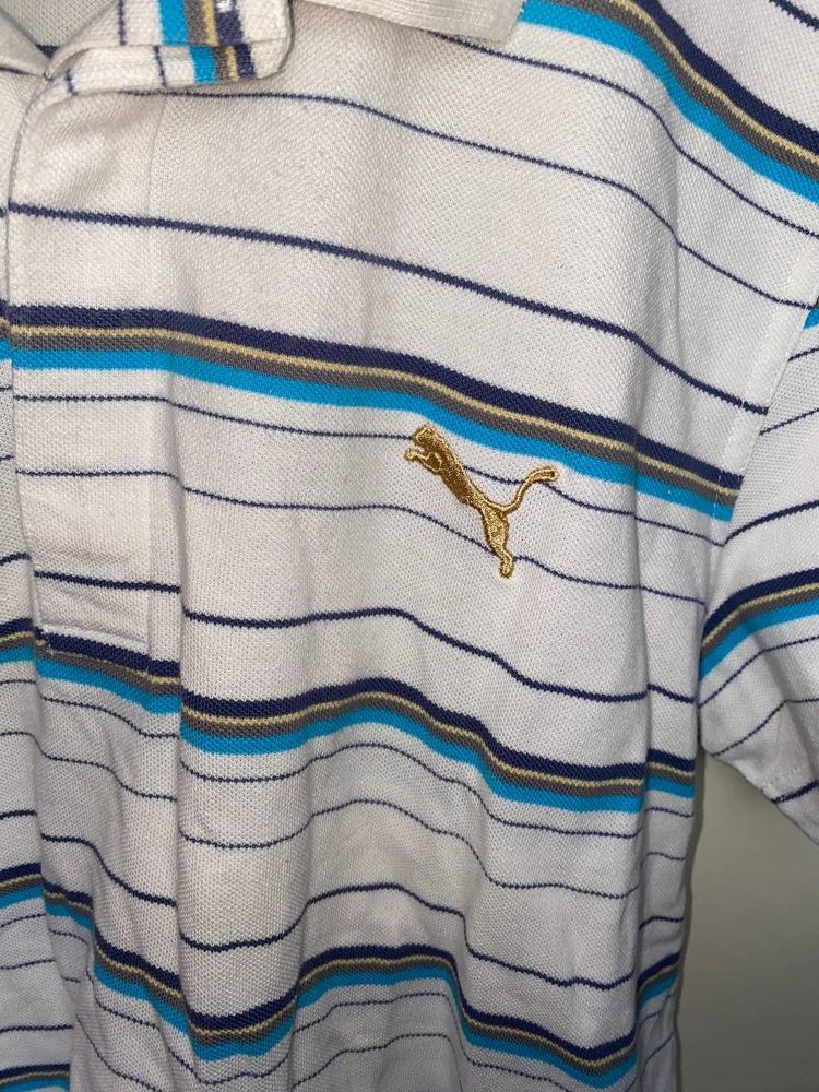 Puma striped polo shirt L image 4